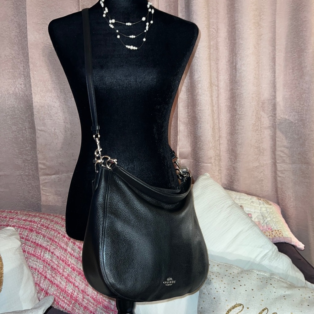 Coach Black Pebbled Leather Crossbody/ Handbag